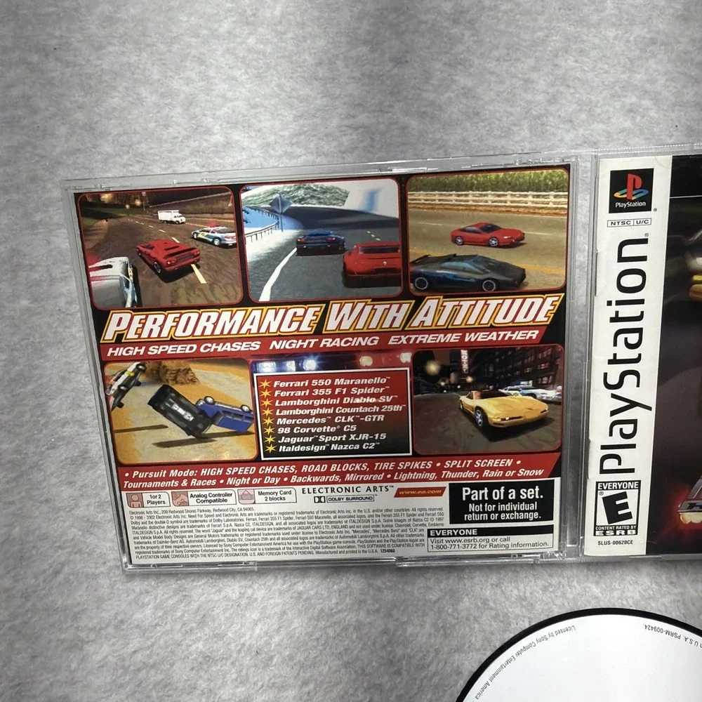 Need for Speed 3 Hot Pursuit Collectors Edition (Sony PS1) Complete W/ Reg Card